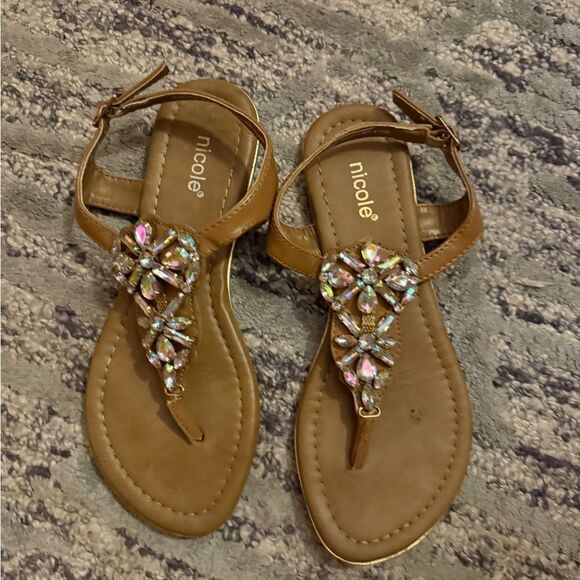 Nicole Tan Bling Sandals for Summer size 6 - Picture 4 of 6